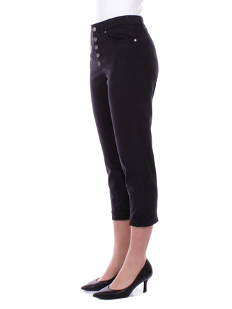 Dondup Pantaloni Nero da donna