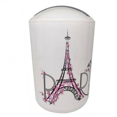 Pattumiera Cestino Secchio Rifiuti Gettacarte Accessori Bagno Scritta Paris 87044
