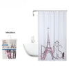Tenda Doccia Antimuffa Impermeabile 180x200cm Con Anelli Bagno Scritta Paris 87048