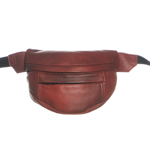 Eros - Marsupio Uomo Bordeaux in vera pelle