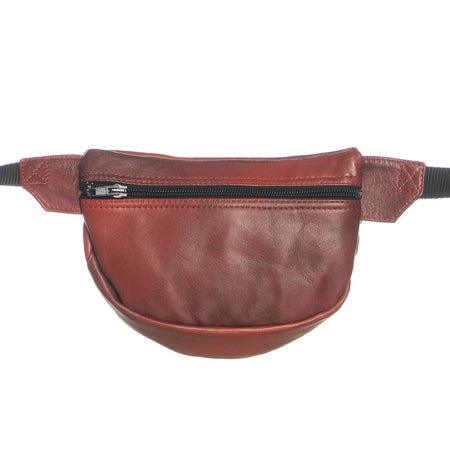 Eros - Marsupio Uomo Bordeaux in vera pelle