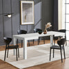 Tavolo da Pranzo Allungabile 120-200 cm Cucina Soggiorno Moderno 4/6 posti Bianco Frassinato