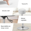 Sgabello Lavoro Make Up Toeletta Seduta Rotante Altezza Regolabile Comodo 130kg Bianco