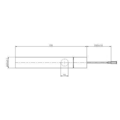 Kit resistenza accensione HT81220 con tubo convogliatore stufe a pellet 14701094