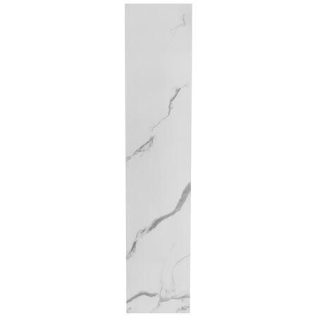 Scarpiera 3Ante Doppia Profondità Salvaspazio Bianco Marmo 63x24 H115cm Mdf