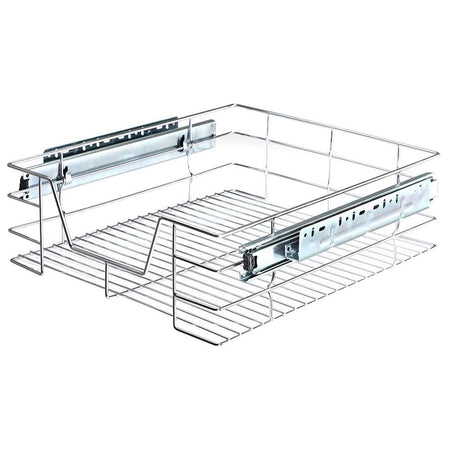 2pz Cassetto Telescopico Cucina 60cm Cestello Acciaio Estraibile Organizer Salvaspazio