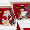 Lampione Natalizio Decorativo 188cm con Luci Led Musica Neve Motorizzata Scene Bianco