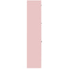 Scarpiera 3Ante Doppia Profondità Salvaspazio Rosa 63x24H 115cm Legno mdf