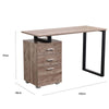 Scrivania in Legno con Cassettiera integrata Porta Pc Computer 120x50cm Quercia