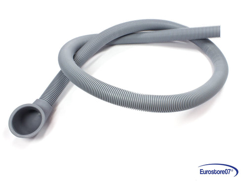 TUBO SCARICO LAVATRICE 150cm CORRUG. Ø24x28mm INNESTO A PIPA CURVA Ø47mm.