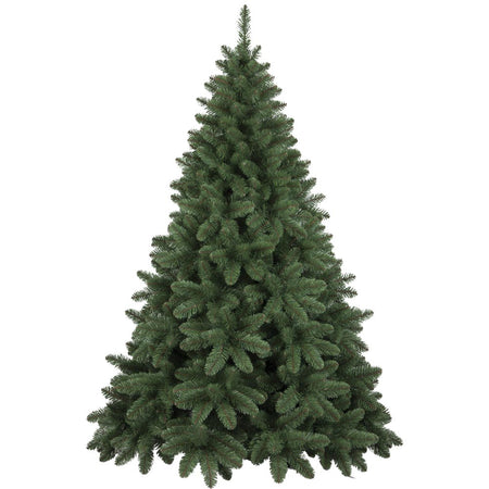Albero di Natale 210 cm Pino Verde Molto Folto 850 Rami Base in Ferro pieghevole