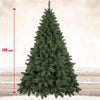 Albero di Natale 180 cm Pino Verde Molto Folto 502 Rami Base in Ferro pieghevole