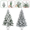 Albero di Natale Innevato Bianco Foltissimo 240cm 2050 Rami Pvc Ignifugo