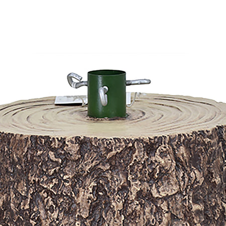 Base Supporto Albero di Natale Scuro Tronco Natalizio 41cm Attacco Universale