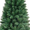 Albero di Natale Slim Pino Verde 180cm Artificiale 625 Rami Pvc Ignifugo Salvaspazio