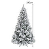 Albero di Natale Innevato Bianco Winter Palace Foltissimo 240cm 2050 Rami Innesto