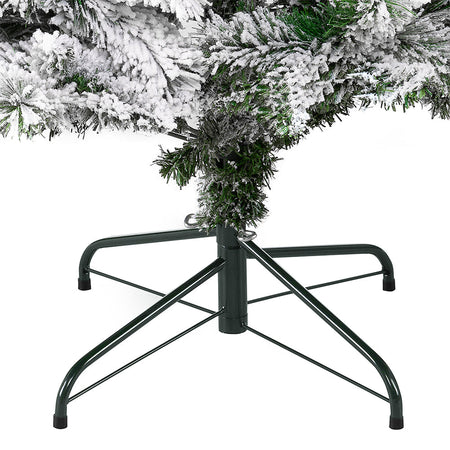 Albero di Natale Innevato Bianco Winter Palace Foltissimo 240cm 2050 Rami Innesto