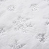Tappeto Gonna Copertura Base Albero di Natale 80cm Peluche Bianco Silver Effetto Neve