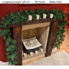 Ghirlanda Natalizia Verde 270cm Festone Folto Camino Ringhiera Pvc Resistente