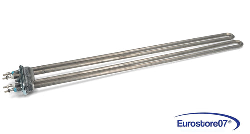 RESISTENZA LAVATRICE PROFESSIONALE 3000+3000W LUNGA 460mm CON BORDO VASCA