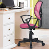Sedia Girevole Casa Ufficio Cameretta Scrivania Ergonomica 5 Ruote Traspirante Rosa