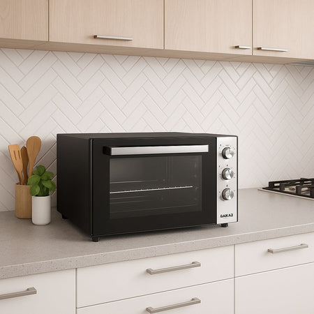 Forno Elettrico XXL 70LT Ventilato 2500W con Timer Segnale Acustico e Luce Interna