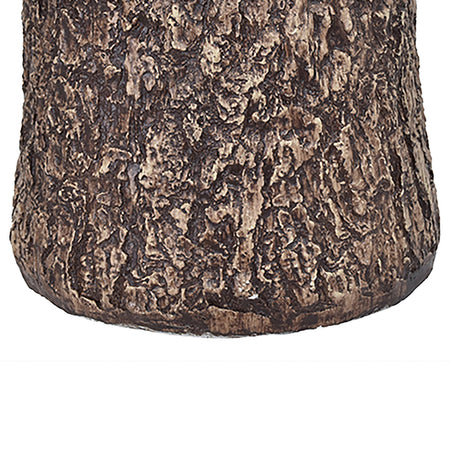 Base Supporto Albero di Natale Tronco Universale Resina Ferro Marrone H 41 cm