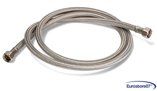 TUBO MACCHINA DA CAFFÈ FLEX INOX INOX DN8 X2304IUG 1500mm 3/8'' dritto/dritto
