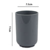 Bicchiere Porta Spazzolini Dentifricio Grigio Accessori Arredo Per Bagno 69471