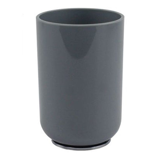 Bicchiere Porta Spazzolini Dentifricio Grigio Accessori Arredo Per Bagno 69471