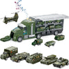 Camion Militare 12 in 1 con Carri Armati Giocattolo da Esercito con Luci e Suoni