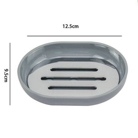 Piatto Piattino Portasapone Saponetta Grigio Chiaro Accessori Arredo Bagno 69472