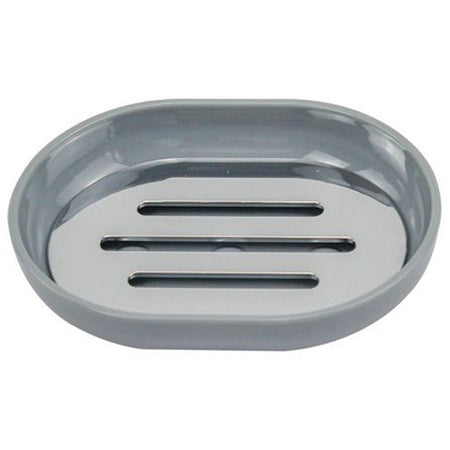 Piatto Piattino Portasapone Saponetta Grigio Chiaro Accessori Arredo Bagno 69472