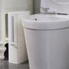Set Scopino WC con Cestino Bagno 2 in 1 Salvaspazio Bianco con Portascopino