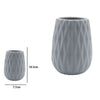 Bicchiere Porta Spazzolini Colore Grigio Lavorato Accessori Arredo Bagno 79951