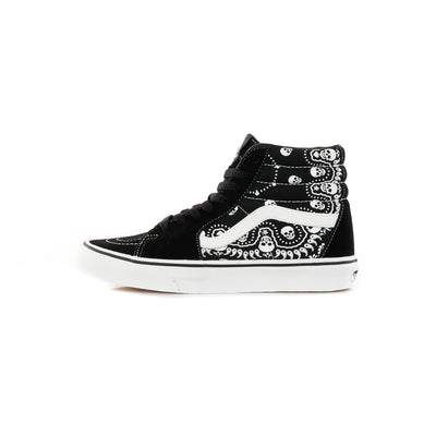 VANS Scarpa Alta Uomo Sk8-hi (bandana) Black/true White da uomo