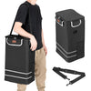 Carrello Spesa Montascale 56L Nero Borsa Termica Trolley Portaspesa con Tracolla