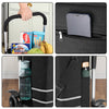 Carrello Spesa Montascale 56L Nero Borsa Termica Trolley Portaspesa con Tracolla