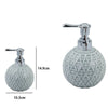Dispenser Sapone Liquido Sfera Grigio Effetto Rete Accessori Arredo Bagno 79278