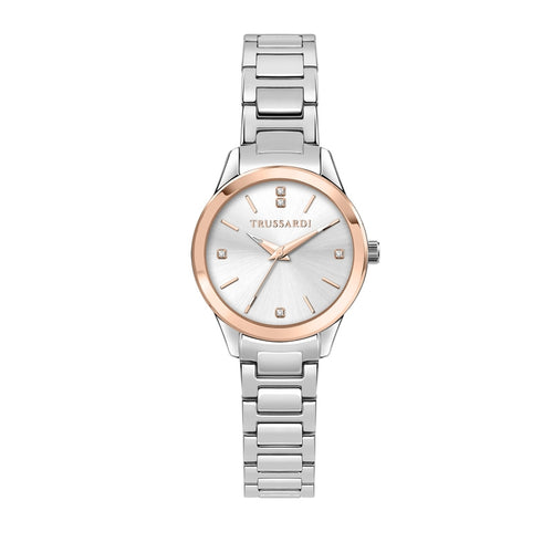 Orologio TRUSSARDI donna T-sky tempo acciaio / oro rosa