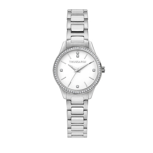 Orologio TRUSSARDI donna T-sky tempo acciaio / bianco