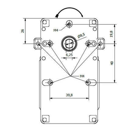Motoriduttore Kenta K9115122 stufe pellet 14702070