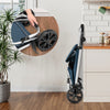 Carrello Spesa Pieghevole 50LT con Borsa Termica Trolley Porta Spesa 2 Ruote Blu