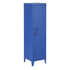 Armadietto Spogliatoio in Metallo con Chiave 1 Anta 3 Scomparti 138x38,5x38,5 Blu