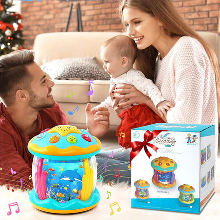 Ocean Paradise Giocattolo Rotante con Led Bambini 2 Colori Assortiti Idea Regalo