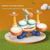 Batteria Giocattolo Luminoso e Microfono per Bambini Tamburo Musicale Idea Regalo