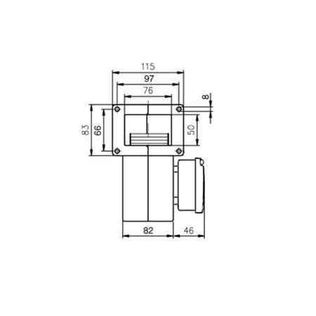 Ventilatore centrifugo G2E108-AA01-56 per stufa a pellet 14706062