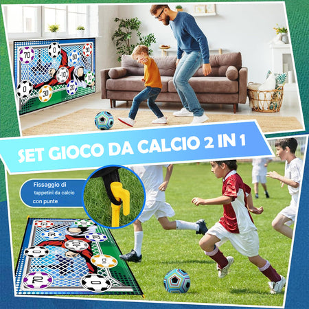 Set da Gioco Pallone da Calcio Morbido per Bambini Interno e Esterno Idea Regalo