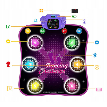 Tappetino da Ballo per Bambini con Bluetooth Tappeto Musicale Gioco Idea Regalo