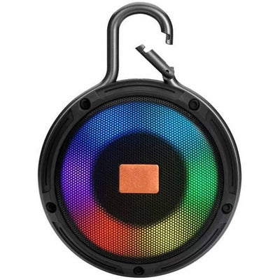Cassa Speacker Portatile Bluetooth Luce Led Multicolor Con Gancio Per Appenderla